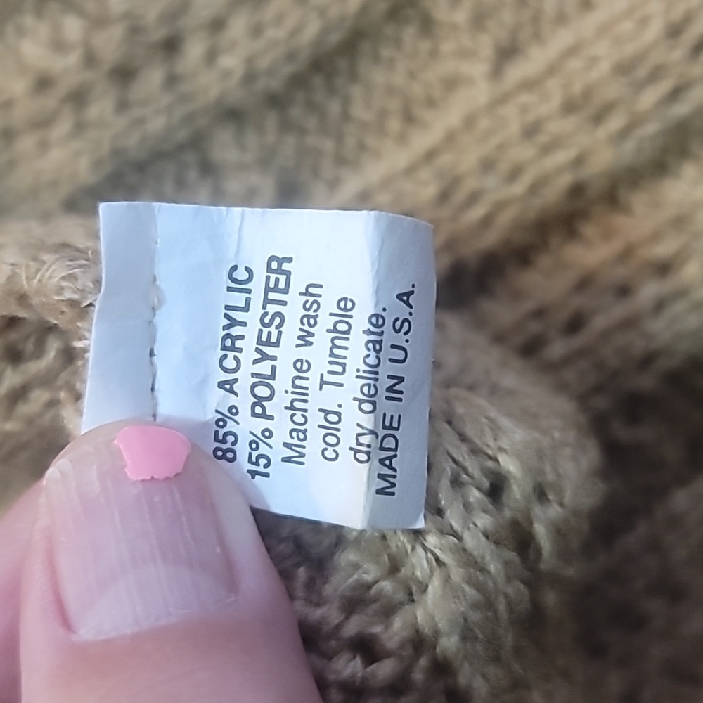 ALFRED DUNNER tan beige sweater vest L Grandpa Core vintage preppy collegiate - Picture 13 of 16